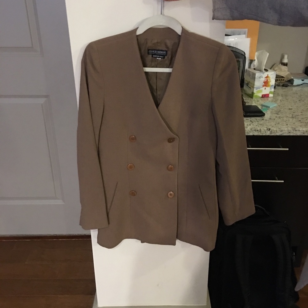 Giorgio Armani deep tan blazer